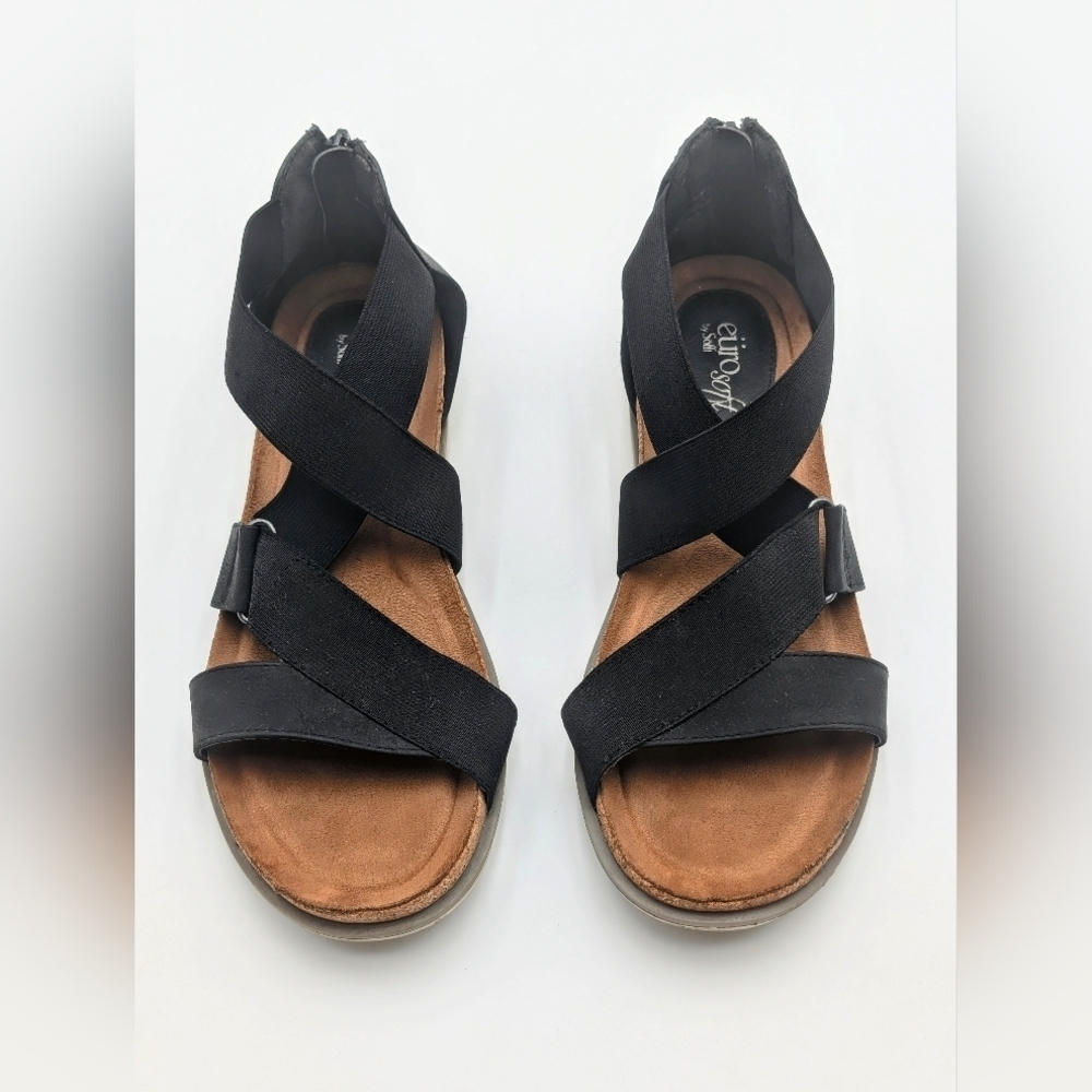 Eurosoft Size 8 M Women's Black Strappy Sandals - Chic & Comfortable - Picture 4 of 15